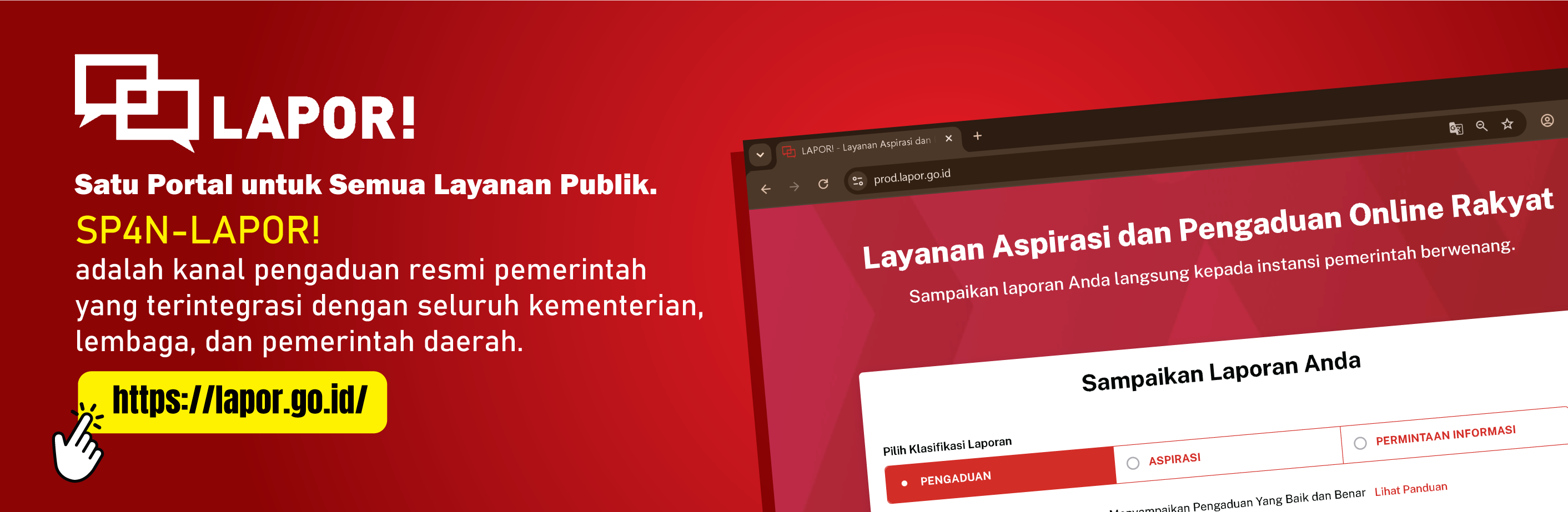 Banner SP4N-LAPOR!
